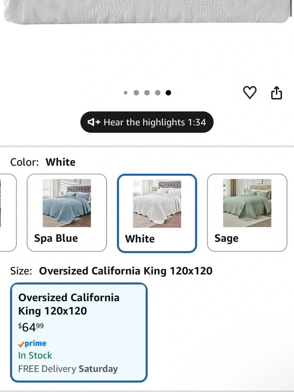 Kingnex elegant white